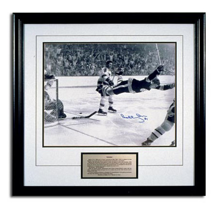 Bobby Orr Boston Bruins NHL Autographed "Stanley Cup Goal The Dive"