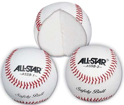 Youth / Training Synthetic Cover Safety Baseballs from All-Star - 1 Dozen
