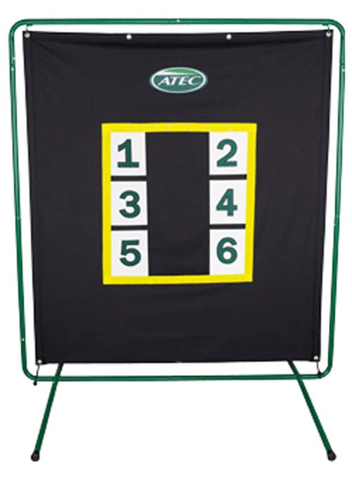 59 W x 64 H x 48 D Pitcher's Practice Screen with Stand from ATEC
