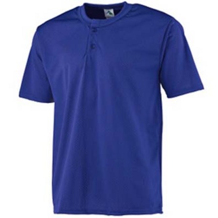 Mesh Two-Button Baseball Jersey (2X-Large) from Augusta Sportswear
