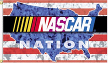 NASCAR NATION Logo Premium 3' x 5' Flag