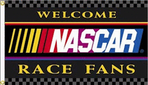 Welcome NASCAR Fans Premium 3' x 5' Flag
