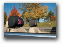 Nebraska Cornhuskers Head Rest Covers - Set of 2