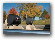Georgia Bulldogs Head Rest Covers - Set of 2
