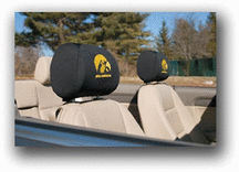 Iowa Hawkeyes Head Rest Covers - Set of 2