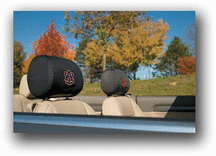 Auburn Tigers Head Rest Covers - Set of 2