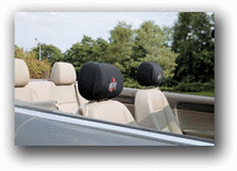 Ohio State Buckeyes Head Rest Covers - Set of 2