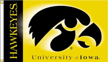 Iowa Hawkeyes Premium 2-Sided 3 x 5 Flag