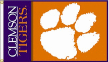 Clemson Tigers Premium 2-Sided 3' x 5' Flag