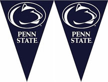 Penn State Nittany Lions 25' String of 6 x 9 Party Pennants