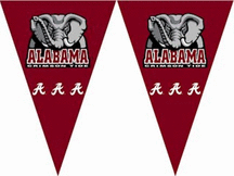 Alabama Crimson Tide 25 String of 6" x 9" Party Pennants