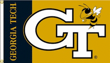 Georgia Tech Yellow Jackets Premium 3 x 5 Flag