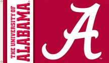 Alabama Crimson Tide "Script A" Premium 3 x 5 Flag