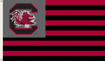 South Carolina Gamecocks "with Stripes" Premium 3 x 5 Flag