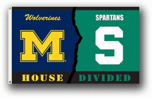 Michigan Wolverines vs. Michigan State Spartans Premium 3 x 5 Rivalry Flag