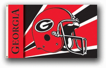 Georgia Bulldogs Premium Helmet  3 x 5 Flag