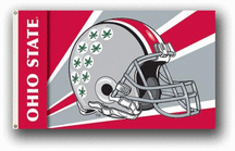Ohio State Buckeyes Premium 3 x 5 Helmet Flag