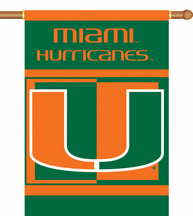 Miami Hurricanes Premium 28' x 40' Two-Sided Banner