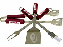 Oklahoma Sooners Grill BBQ Utensil Set