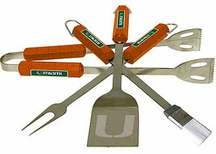 Miami Hurricanes Grill BBQ Utensil Set
