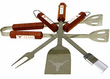 Texas Longhorns Grill BBQ Utensil Set