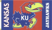 Kansas Jayhawks Premium 3 x 5 Flag