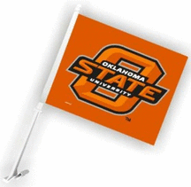 Oklahoma State Cowboys Car Flags - 1 Pair Picture