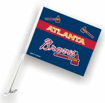 Atlanta Braves Car Flags - 1 Pair Picture