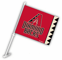 Arizona Diamondbacks Car Flags - 1 Pair