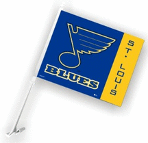St. Louis Blues Car Flags - 1 Pair