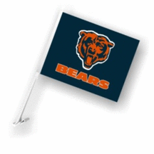 Chicago Bears Car Flags - 1 Pair