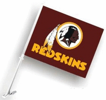Washington Redskins Car Flags - 1 Pair