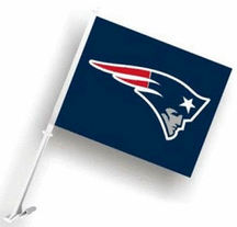New England Patriots Car Flags - 1 Pair