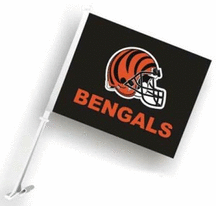 Cincinnati Bengals Car Flags - 1 Pair