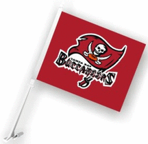 Tampa Bay Buccaneers (Maroon) Car Flags - 1 Pair