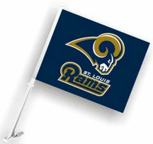 St. Louis Rams Car Flags - 1 Pair