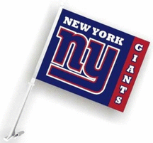 New York Giants Car Flags - 1 Pair Picture
