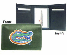 Florida Gators Embroidered Leather Tri-Fold Wallet