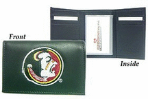 Florida State Seminoles Embroidered Leather Tri-Fold Wallet