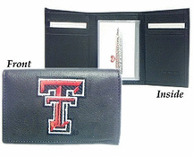 Texas Tech Red Raiders Embroidered Leather Tri-Fold Wallet