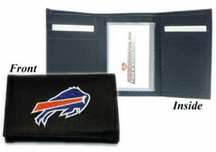 Buffalo Bills Embroidered Leather Tri-Fold Wallet