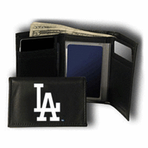 Los Angeles Dodgers Embroidered Leather Tri-Fold Wallet