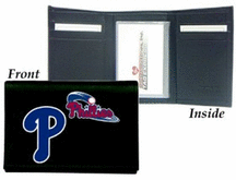 Philadelphia Phillies Embroidered Leather Tri-Fold Wallet