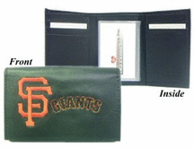 San Francisco Giants Embroidered Leather Tri-Fold Wallet