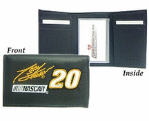 Tony Stewart #20 Embroidered Leather Tri-Fold Wallet
