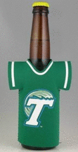 Tulane Green Wave Bottle Jersey Holders - Set of 4