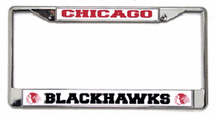 Chicago Blackhawks Chrome License Plate Frames - Set of 2