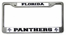 Florida Panthers Chrome License Plate Frames - Set of 2