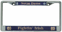 Notre Dame Fighting Irish Chrome License Plate Frame - Set of 2