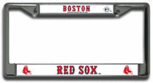 Boston Red Sox Chrome License Plate Frame - Set of 2